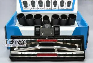 SPAZZOLA CON N7 RACCORDI E CON RUOTE