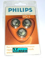 TESTINA RASOIO HQ6 N° 3 QUADRA ACTION