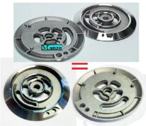 BRUCIATORE TRIPLA CORONA 2 FORI  &Oslash; 124/40 (SPARTIFIAMMA 407829+407831)