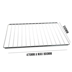 GRIGLIA FORNO REGOLABILE 470 A 800X350 CON VITE E CHIAVINO PER FORNO DA 90CM