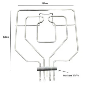 RESISTENZA FORNO SUPERIORE 1300+1500W 370X370