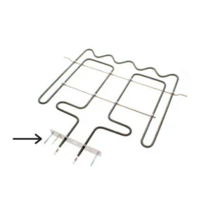 RESISTENZA FORNO SUPERIORE 2450W 365X385 STAFFA 150X25 INTERASSE 55MM