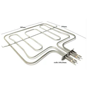 RESISTENZA FORNO DOPPIA  1000+1700W 385X390