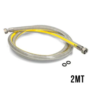 TUBO GAS INOX 200CM RIVESTITO 1/2-1/2