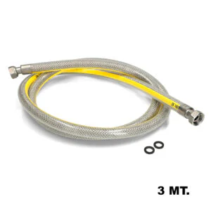 TUBO GAS INOX 300CM RIVESTITO 1/2-1/2