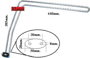RESISTENZA 2000W LAVASTOVIGLIE 385X440