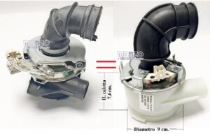 RESISTENZA LAVASTOVIGLIE CORPO NERO 1800W  &Oslash; 90